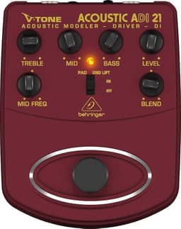 Pedal modelador para violão Behringer ADI21 V-Tone Acoustic Driver DI