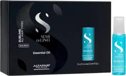 Alfaparf Milano Semi Di Lino Sublime Essential Oil Ampola de Brilho- Ampola azul - Para todos os tipos de cabelos - Contém 12 ampolas - Qualidade profissional de salão 13ml