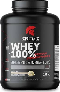 Whey Protein Concentrado 100% Pure WPC 80-1,8KG - Espartanos (Baunilha)