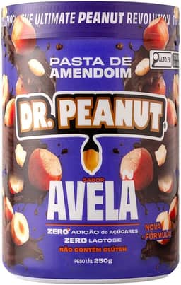 Dr. Peanut Pasta De Amendoim Avelã 250g - Com Whey Protein