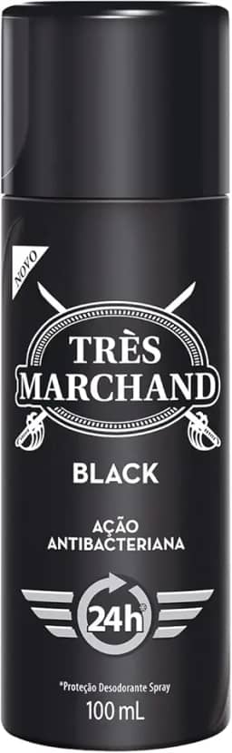 Très Marchand Desodorante Spray Masculino Black 100Ml