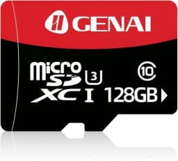 Cartao de Memoria 128GB, Professional Cartão Micro SD, Velocidade de Leitura 80Mbs, Cartão de Memória para Smartphones, Tablets, Câmeras de Ação, GPS, Drones