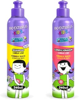 Kit Shampoo E Condicionador Infantil Liso Bio