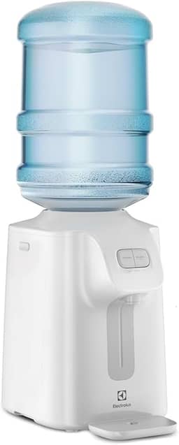 Electrolux Bebedouro bancada mesa de Água Gelada Fria e Natural Motor Compressor galão 10l ou 20l abertura perfurador de lacre garrafão Branco BC01B 220V