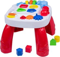 MESINHA DIDATICA INFANTIL COM ATIVIDADES - VERMELHO