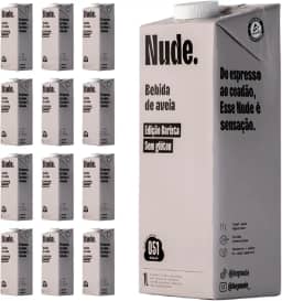 Pack Nude Leite de Aveia Barista 1L - Caixa 12 Unidades