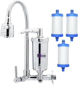 Torneira Cozinha Com Filtro Parede Abs 1/4 Volta + 2 Refil Extra Dazie Metais (C72)