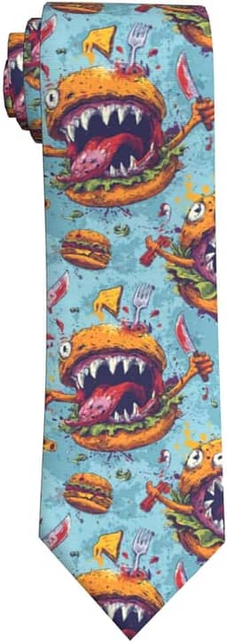 Gravata masculina divertida casual para presente de festa