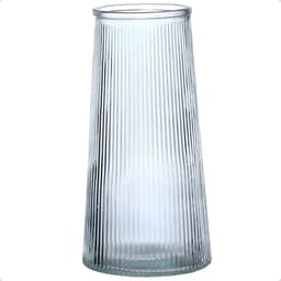 Vaso de Vidro Cilíndrico Decorativo Plantas Flores 20cm