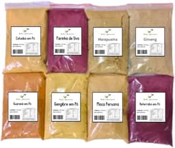 Combo Energético Natural - Beterraba, Uva, Ginseng, Gengibre, Maca Peruana, Guaraná, Catuaba, Marapuama