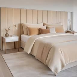 Cabeceira Estofada Modular Alta para Cama Box King/Queen/Casal – Kit de Módulos 120x20cm, Vários Tamanhos e Cores(Areia,Módulo Solto - 1 Unidade)