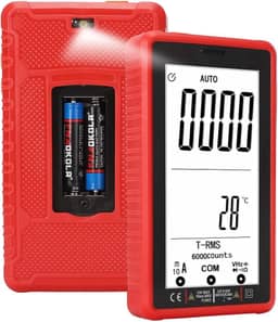 Multímetro Digital Automático de Alta Precisão | Detecção NCV sem Contato | CAT III 600V | Kit Completo (Cabos, Termopar) para Eletricistas e Automotivo