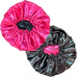 Touca Toca de Cetim Luxo Dupla Face - Antifrizz, Proteção Noturna para Cabelos - Regulagem Perfeita - Cor enviada de forma Aleatória
