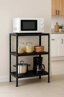 Balcão para Microondas Estante de Ferro Multiuso Resistente a Água