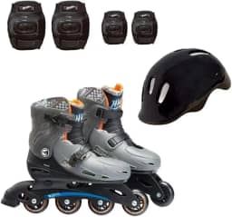 Patins Hot Wheels Ajustável 37 a 40 com Acessórios Fun
