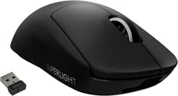 Mouse Gamer Sem Fio Logitech G PRO X SUPERLIGHT com Tecnologia LIGHTSPEED, Ultraleve 63g, 5 Botões Programáveis, Sensor HERO 25K e Bateria Recarregável - Compatível com POWERPLAY - Preto