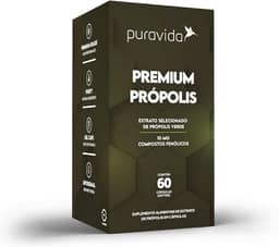 Puravida Vitaminas Extrato Própolis Verde 60 Cápsulas
