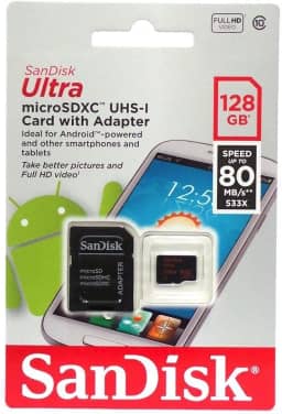 CARTAO MICRO SD 128GB CLASSE 10