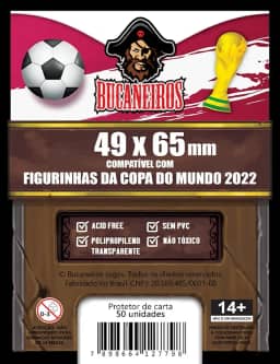 BUCANEIROS Protetor de Figurinhas - Sleeve (protetores de figurinhas) - PP - 50 unidades - 49 x 65 mm