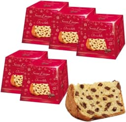 5 Panetone Premium com Gotas de Chocolate 400g Santa Edwiges