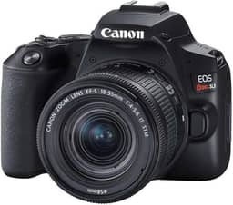 Câmera Canon SL3 DSLR com 24.1MP, 3", Gravação em Full HD - EF-S 18-55MM, Compacto