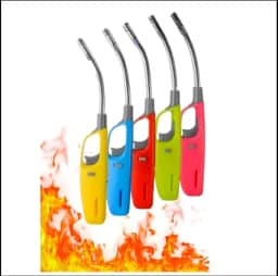 Acendedor de Fogão Recarregável com Haste Flexível, Cores Sortidas