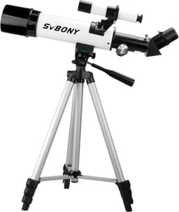 Telescópio para adultos, fácil de usar, telescópios astronômicos com abertura de 60 mm para crianças, telescópio refrator portátil com óptica multi-revestida