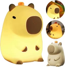 BEMMY Luz noturna, luz noturna fofa de silicone regulável para berçário, lâmpada de toque de cabeceira recarregável para amamentação, presentes para bebês, crianças, decoração de quarto kawaii