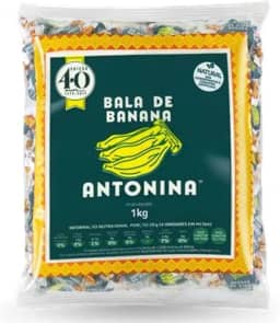 Bala De Banana Natural Sem Conservantes 1kg - Antonina