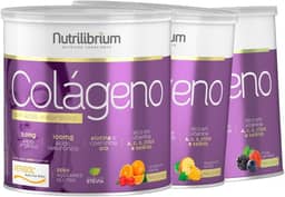 3x Colágeno Verisol Hidrolisado Com Ácido Hialurônico 200g Nutrilibrium