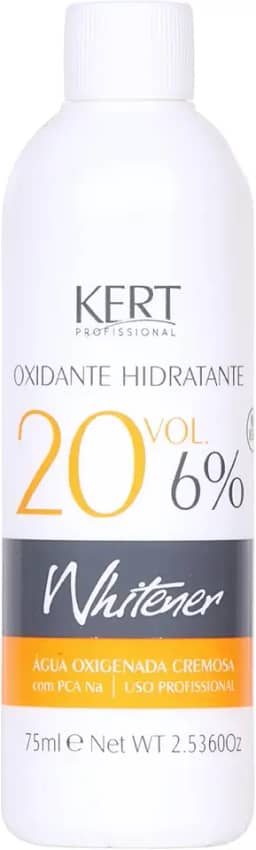 Whitener Água Oxigenada Cremosa Com Pca Na Oxidante Hidratante 20 Vol 6% 75 Ml Branca