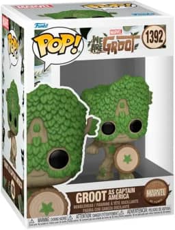 Candide, Funko POP! Groot como Capitão América, Marvel 85 Anos - 8 cm