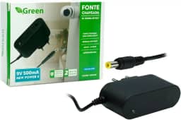 GREEN Fonte Chaveada 9V 500MA Bivolt - Plug 5,5MM x 2,1MM