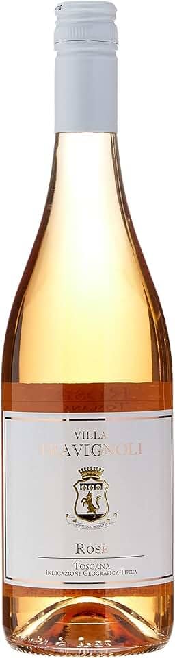 ItaliaMais Vinho Rosé Italiano Sangiovese E Merlot Toscana Villa Travignoli Igt 2020 - Travignoni 750Ml