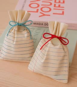 Saquinhos de Algodão Cru para Lembrancinhas, 10 Unidades, 10 x 15 cm, Branco Natural