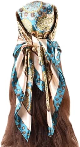 Lenço de seda para mulheres, leve, cetim, bandanas, cachecóis de cabeça, lenço de cetim para pescoço, 89 cm