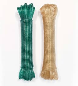 Kit 40 Metros de Corda para Varal de Roupas Resistente Durável e Flexível Ideal para Uso Doméstico Externo e Viagens Quintal Trançadas