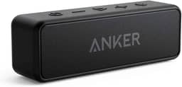 Anker soundcore 2 Caixa de Som Bluetooth Portátil com 12W de Som Estéreo, Bluetooth 5, BassUp, à Prova d'Água IPX7, 24 Horas de Reprodução, Emparelhamento Estéreo Sem Fio, Ideal para Casa e Viagens