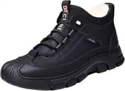 Botas de neve de inverno, botas curtas de inverno masculinas, sapatos de inverno sapatos de tornozelo para trekking