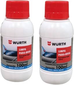 kit 2 Limpador de Parabrisa Liquido Para Reservatorio do Carro 100ml Wurth