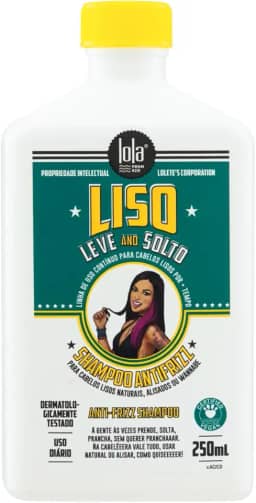 Liso Leve e Solto Shampoo 250ml , Lola Cosmetics