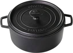 Caçarola Cocotte 24 Cm Forno Holandês Ferro Fundido Santana