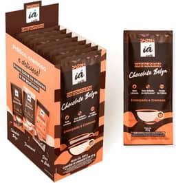 iá Cappuccino Cremoso sabor Chocolate Belga | Zero Lactose | Zero Adição de Açúcares | Caixa com 10 sachês