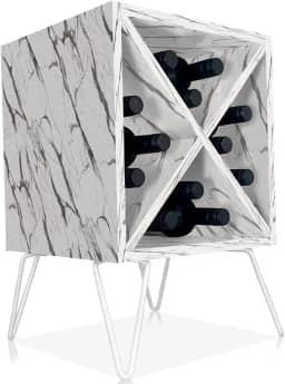 Suporte Adega De Vinho Santiago Madeira MDF 12 Garrafas - Branco Vulcano