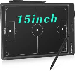 Placa eletrônica de treinador de futebol – Placa de treinamento tático de futebol LCD com caneta Stylus para treinador de futebol e tablet de escrita