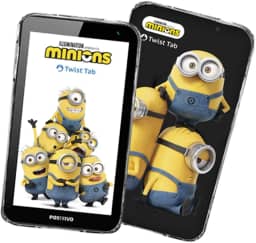 Tablet Positivo Twist Tab Minions 1GB RAM 32GB, Tela de 7", Câmera Frontal 2MP, Wi-fi, Android Oreo Edição Go – Preto (T770KM)