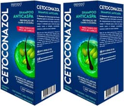 Kit 2 Shampoo Cetoconazol Prevenção Anticaspa Coceira Vermelhidão 100ml Prevent Pharma