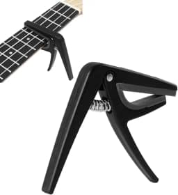 Ukulele Capo, liberação rápida mudança de tom braçadeira para guitarra acústica ukulele baixo banjo