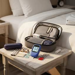 Estojo Case Térmica Para Insulina Medicamento Viagem Portátil C/Bolsa Gel Isolante (Cinza)