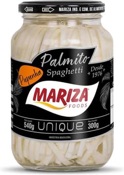 Palmito Pupunha Spaghetti Mariza Unique 300g